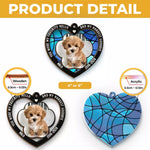 Custom Photo You Were My Favorite Hello And My Hardest Goodbye - Memorial Personalized Window Hanging Suncatcher - Sympathy Gift For Dog Lovers, Pet Owners