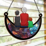 Custom Name Family Gifts for Grandma - Personalized Suncatcher Ornament