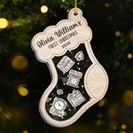 Custom Name Baby’s First Christmas Gifts - Personalized Shaker Ornament