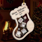 Custom Name Baby’s First Christmas Gifts - Personalized Shaker Ornament
