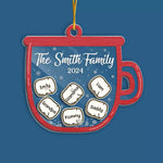 Custom Name Christmas Family Gifts - Personalized Shaker Ornament