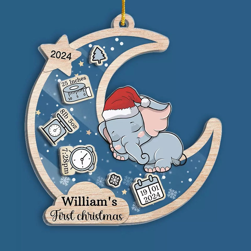 Your First Christmas Is The Start Of Many Magical Memories - Family Personalized Custom 3 Layers Shaker Ornament - Christmas  Gift For Baby Kids, Newborn Baby
