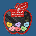 It Starts On The Inside - Teacher Personalized Custom 3 Layers Shaker Ornament - Christmas Gift For Teacher