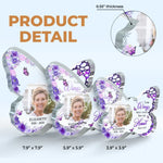 Custom Photo Sleep On Now And Take Your Rest - Memorial Personalized Custom Shaped Acrylic Plaque - Sympathy Gift For Family Members