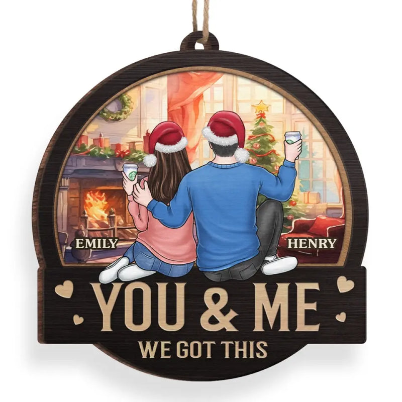 Ornaments That Tell Your Story, Unique Decorations That Delight - Couple Personalized Custom Ornament - Wood Custom Shaped - Christmas Gift For Husband Wife, Anniversary