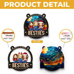 Custom Name Funny Bestie Gifts for Women - Personalized Suncatcher Ornament