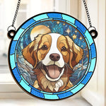 Custom Photo Everyone Is Taught That Angels Have Wings - Memorial Personalized Window Hanging Suncatcher - Sympathy Gift For Pet Owners, Pet Lovers