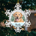 Custom Pet Photo Christmas Gifts - Personalized Metal Ornament