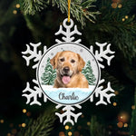 Custom Pet Photo Christmas Gifts - Personalized Metal Ornament