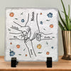 Grandma's Timeless Wisdom, A Guiding Light Through Life's Journey - Family Personalized Custom Square Shaped Stone With Stand - Gift For Mom, Grandma