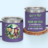 We Are Classy Witches - Bestie Personalized Custom 14oz Stainless Steel Tumbler With Handle - Halloween Gift For Best Friends, BFF, Sisters