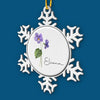 Blooming With My Bestie - Bestie Personalized Custom Ornament - Metal Custom Shaped - Christmas Gift For Best Friends, BFF, Sisters