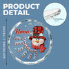 Christmas Is Brighter With A Mom Like You - Family Personalized Custom Circle Glass Ornament - Christmas Gift For Mom, Grandma