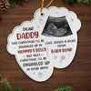 Custom Photo Joy To The World, Baby's First Whirl -  Family Personalized Custom Ornament - Metal Custom Shaped - Christmas Gift For Baby Kids, Newborn Baby