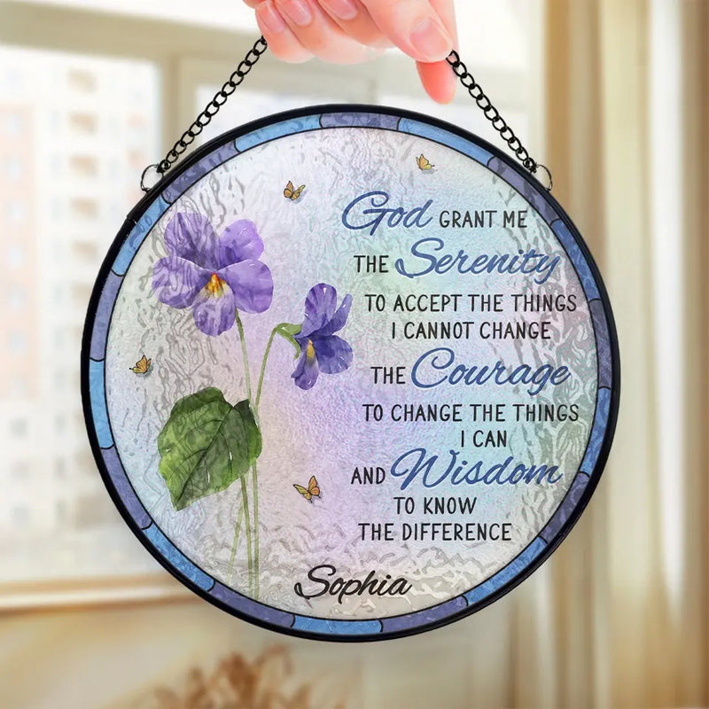 Besties In Full Bloom - Bestie Personalized Custom Stained Glass Window Hanging Suncatcher - Gift For Best Friends, BFF, Sisters