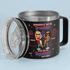You're My Sister At Heart - Bestie Personalized Custom 14oz Stainless Steel Tumbler With Handle - Gift For Best Friends, BFF, Sisters