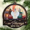 Forever In Our Hearts, Especially At Christmas - Memorial Personalized Custom Ornament - Wood Custom Shaped - Sympathy Gift, Christmas Gift For Family Members