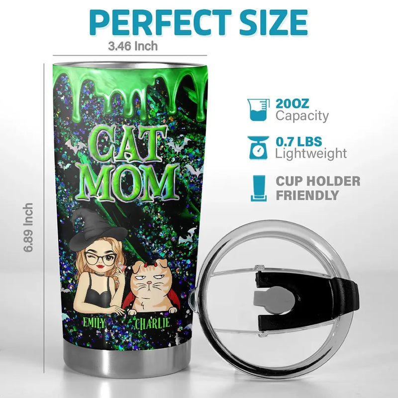 My Cat Is Ready To Cast Some Purrfectly Magical Spells This Halloween - Cat Personalized Custom Tumbler - Halloween Gift For Pet Owners, Pet Lovers