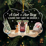 Some Angels Choose Fur Instead Of Wings - Memorial Personalized Custom Ornament - Acrylic Benelux Shaped - Sympathy Gift, Christmas Gift For Pet Owners, Pet Lovers