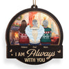 Forever In Our Hearts, Especially At Christmas - Memorial Personalized Custom Ornament - Wood Custom Shaped - Sympathy Gift, Christmas Gift For Family Members