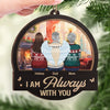 Forever In Our Hearts, Especially At Christmas - Memorial Personalized Custom Ornament - Wood Custom Shaped - Sympathy Gift, Christmas Gift For Family Members