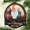 Forever In Our Hearts, Especially At Christmas - Memorial Personalized Custom Ornament - Wood Custom Shaped - Sympathy Gift, Christmas Gift For Family Members