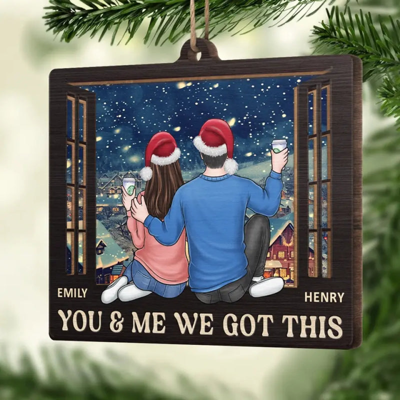 May All The Joys Of The Season Be Yours - Couple Personalized Custom Ornament - Wood Custom Shaped - Christmas Gift For Husband Wife, Anniversary