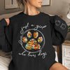 Paws And Hearts, Love Unbound - Dog & Cat Personalized Custom Unisex Sweatshirt With Design On Sleeve - Gift For Pet Owners, Pet Lovers