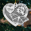 Not A Day Goes By That You Are Not Missed - Memorial Personalized Custom Ornament - Metal Custom Shaped - Sympathy Gift, Christmas Gift For Family Members
