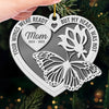 Not A Day Goes By That You Are Not Missed - Memorial Personalized Custom Ornament - Metal Custom Shaped - Sympathy Gift, Christmas Gift For Family Members