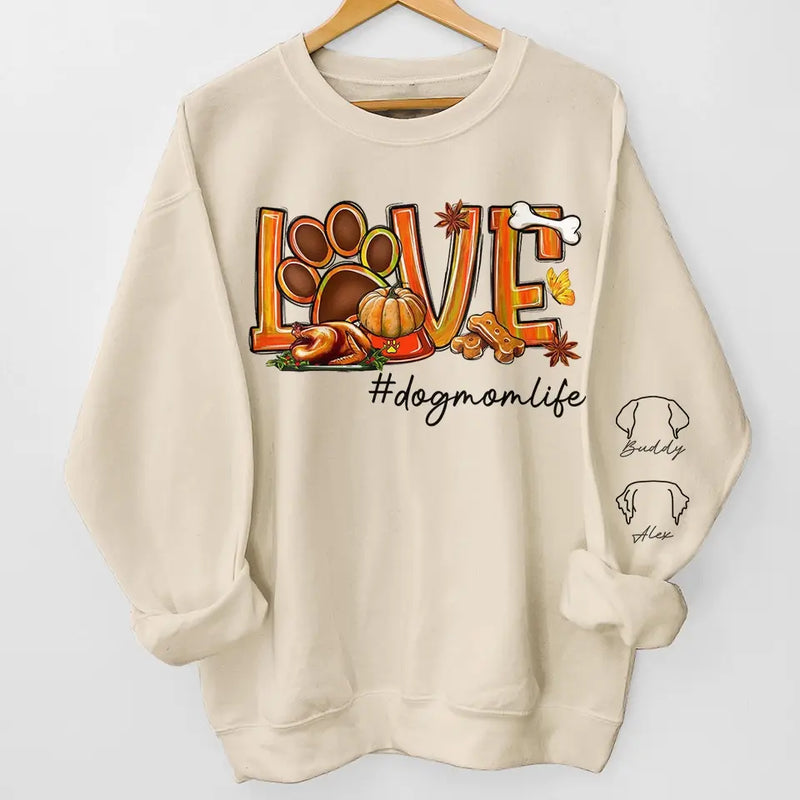 Pets Give Love, No Strings Attached - Dog & Cat Personalized Custom Unisex Sweatshirt With Design On Sleeve - Gift For Pet Owners, Pet Lovers