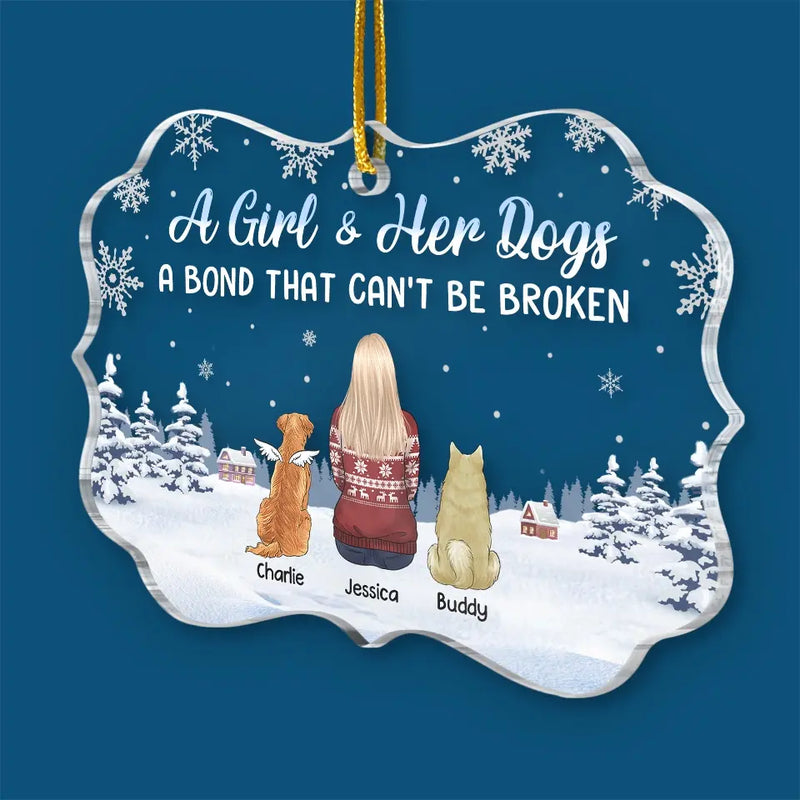 Gone But Never Forgotten, Our Furry Angel - Memorial Personalized Custom Ornament - Acrylic Benelux Shaped - Sympathy Gift, Christmas Gift For Pet Owners, Pet Lovers