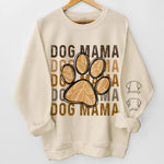 Furry Companions, Loyal Hearts - Dog & Cat Personalized Custom Unisex Sweatshirt With Design On Sleeve - Gift For Pet Owners, Pet Lovers