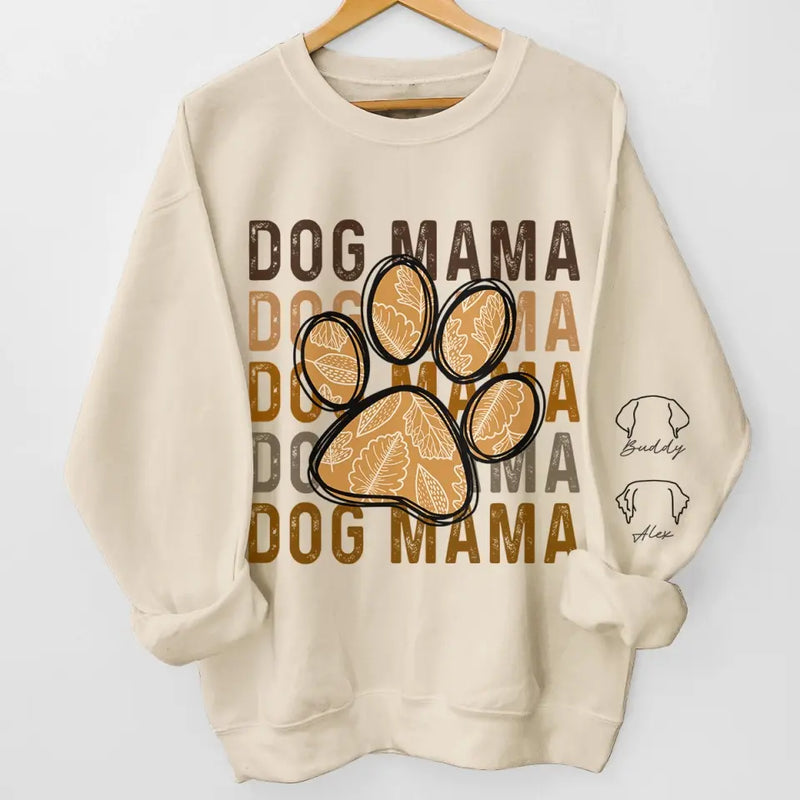 Furry Companions, Loyal Hearts - Dog & Cat Personalized Custom Unisex Sweatshirt With Design On Sleeve - Gift For Pet Owners, Pet Lovers