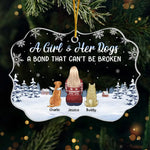 Custom Name Christmas Gifts for Dog Lovers - Personalized Ornament
