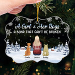Custom Name Christmas Gifts for Dog Lovers - Personalized Ornament