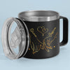 True Friendship Is The Greatest Gift Of All - Bestie Personalized Custom 14oz Stainless Steel Tumbler With Handle - Gift For Best Friends, BFF, Sisters