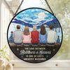 My Siblings Are My Best Friends - Family Personalized Custom Stained Glass Window Hanging Suncatcher - Christmas Gift For Siblings, Brothers, Sisters