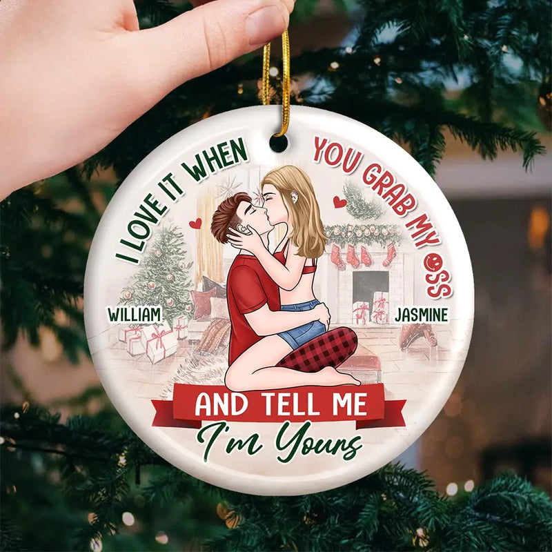 Every Ornament Holds A Piece Of Our Love - Couple Personalized Custom Ornament - Ceramic Round Shaped - Christmas Gift For Husband Wife, Anniversary