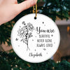 Celebrate The Beauty Of Each Unique Blossom - Bestie Personalized Custom Ornament - Ceramic Round Shaped - Christmas Gift For Best Friends, BFF, Sisters