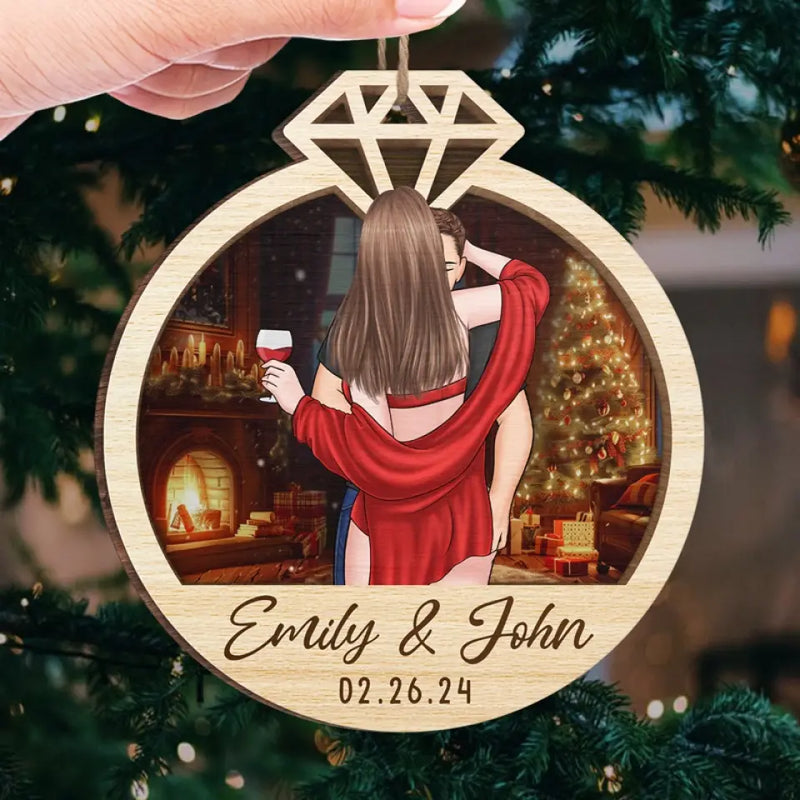 You Will Never Age For Me, Nor Fade, Nor Die - Couple Personalized Custom Ornament - Wood Custom Shaped - Christmas Gift For Husband Wife, Anniversary