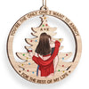 Every Moment Together Is A Treasure To Cherish - Couple Personalized Custom Ornament - Wood Custom Shaped - Christmas Gift For Husband Wife, Anniversary