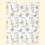 Woodland Wonders For Dreamy Nights - Family Personalized Custom Blanket - Gift For Baby Kids, Newborn Baby