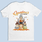 Mommy's Little Pumpkins - Family Personalized Custom Unisex T-shirt, Hoodie, Sweatshirt - Halloween Gift For Mom, Grandma