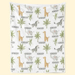 Woodland Wonders For Dreamy Nights - Family Personalized Custom Blanket - Gift For Baby Kids, Newborn Baby