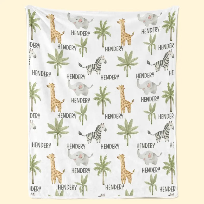 Woodland Wonders For Dreamy Nights - Family Personalized Custom Blanket - Gift For Baby Kids, Newborn Baby