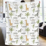 Woodland Wonders For Dreamy Nights - Family Personalized Custom Blanket - Gift For Baby Kids, Newborn Baby