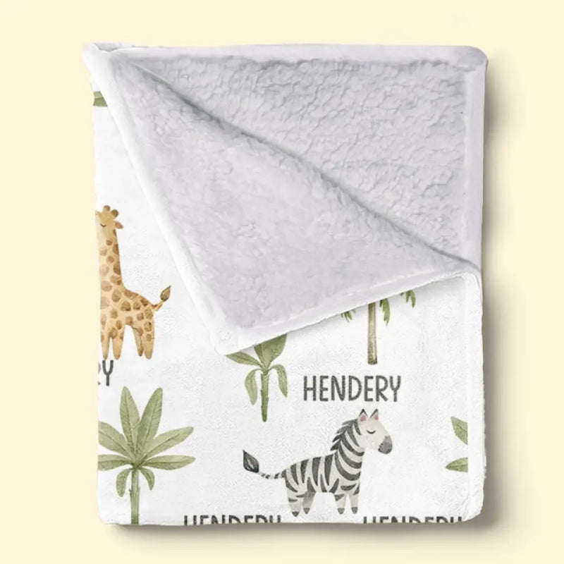 Woodland Wonders For Dreamy Nights - Family Personalized Custom Blanket - Gift For Baby Kids, Newborn Baby