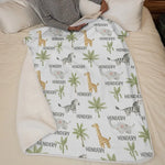 Woodland Wonders For Dreamy Nights - Family Personalized Custom Blanket - Gift For Baby Kids, Newborn Baby