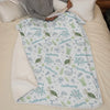 Let Dreams Sail With Friendly Sea Animals - Family Personalized Custom Blanket - Gift For Baby Kids, Newborn Baby